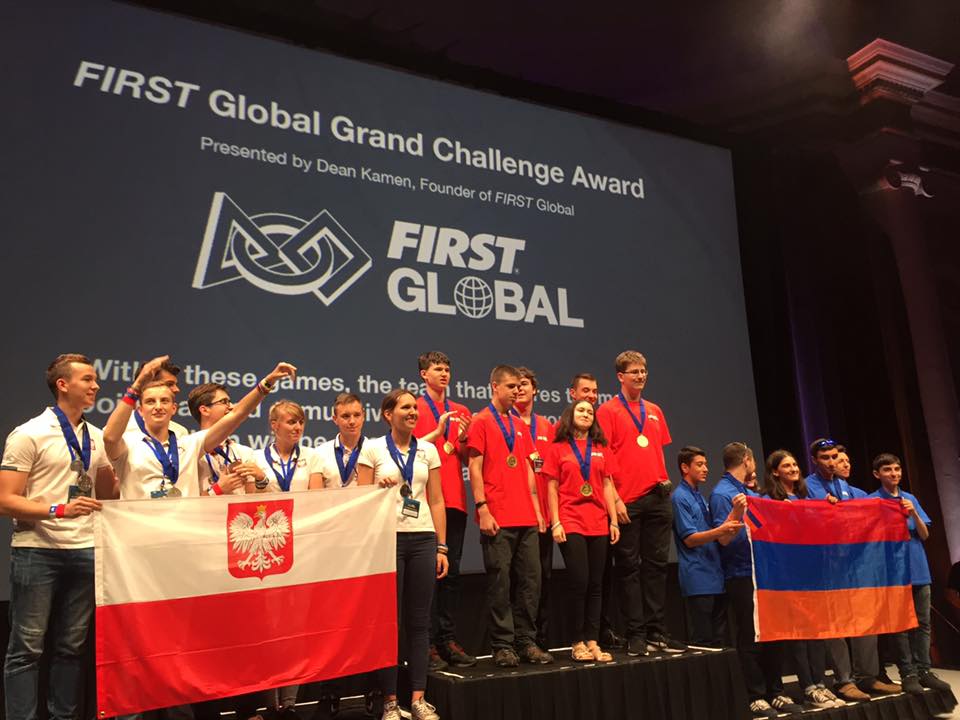 Fazekas team at FIRST ceremony